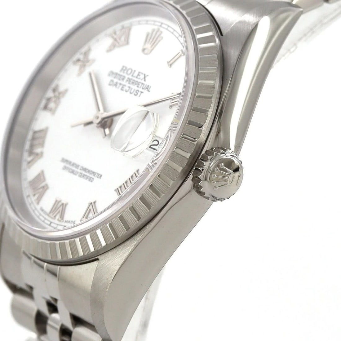 ROLEX DATEJUST STAINLESS STEEL MECHANICAL AUTOMATIC WATCH - 3