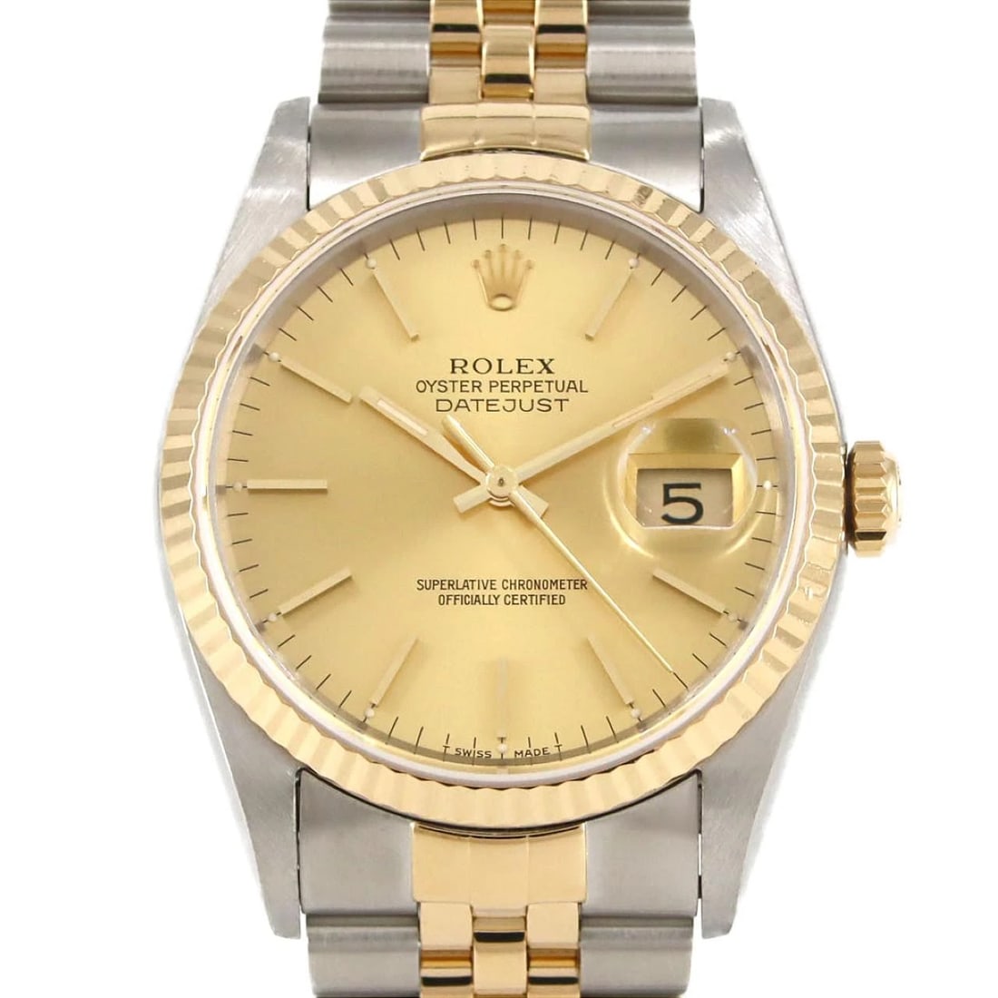 ROLEX DATEJUST SSXYG MECHANICAL AUTOMATIC WATCH: Rolex Datejust SSxYG Mechanical Automatic Watch Brand: ROLEx Type/Style: Wrist watch Material: Case: Stainless steel x yellow gold Bracelet: Stainless steel x yellow gold Color: Dial color: Gold Size: