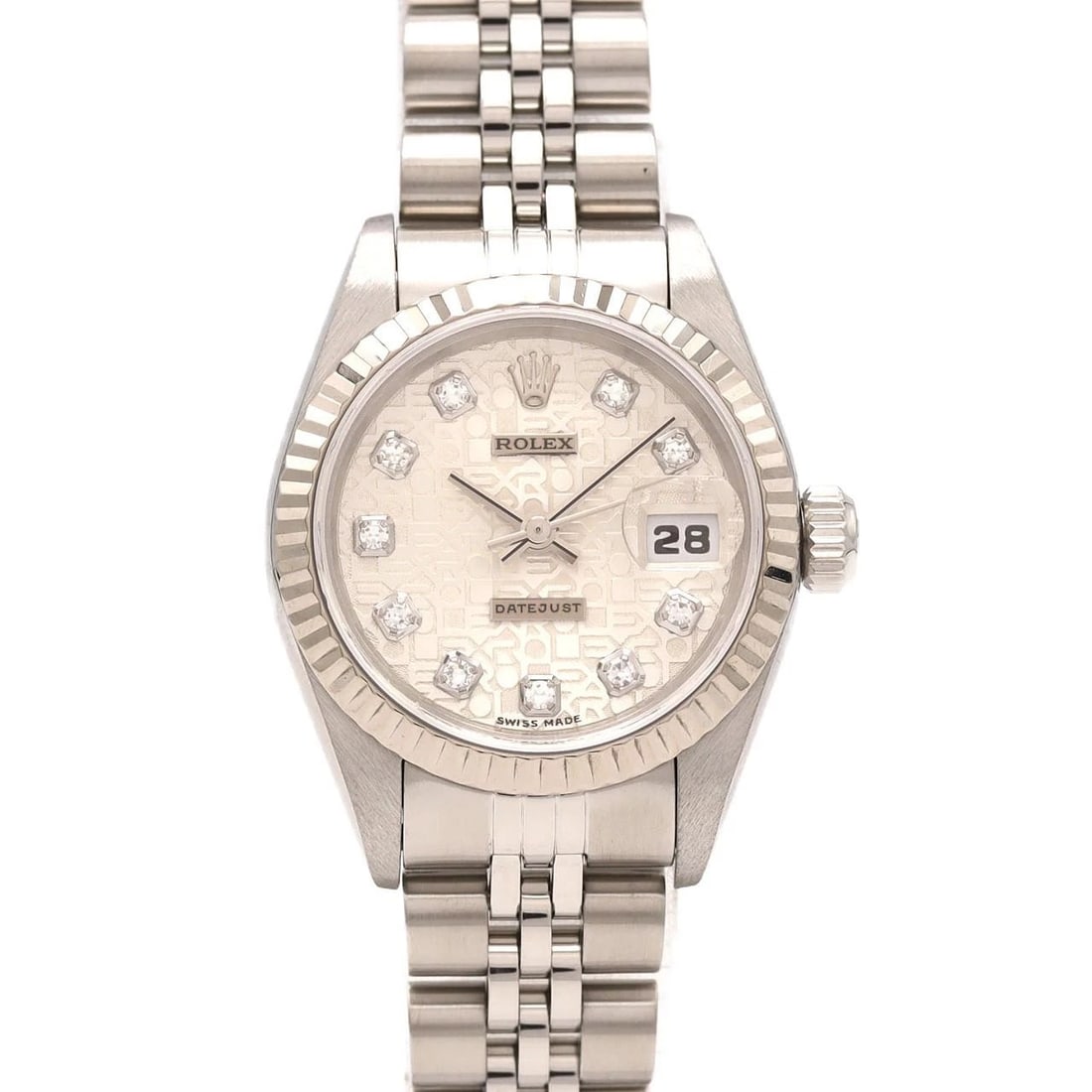 ROLEX DATEJUST SSXWG MECHANICAL AUTOMATIC WATCH: Rolex Datejust SSxWG Mechanical Automatic Watch Brand: ROLEx Type/Style: Wrist watch Material: Case: Stainless steel x white gold Bracelet: Stainless steel Color: Dial Color: Silver Computer/Diamond