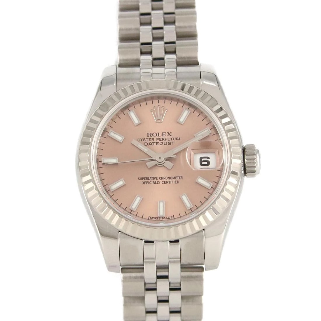 ROLEX DATEJUST SSXWG MECHANICAL AUTOMATIC WATCH: Rolex Datejust SSxWG Mechanical Automatic Watch Brand: ROLEx Type/Style: Wrist watch Material: Case: Stainless steel x white gold Bracelet: Stainless steel Color: Dial color: Pink Size: Case