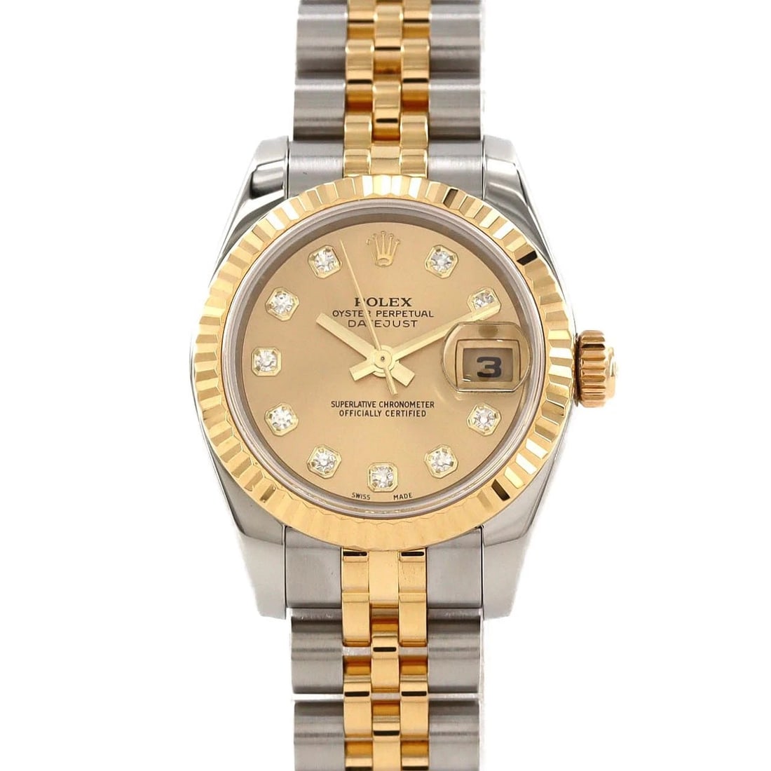 ROLEX DATEJUST SSXYG MECHANICAL AUTOMATIC WATCH: Rolex Datejust SSxYG Mechanical Automatic Watch Brand: ROLEx Type/Style: Wrist watch Material: Case: Stainless steel x yellow gold Bracelet: Stainless steel x yellow gold Color: Dial color: Gold/Diamo