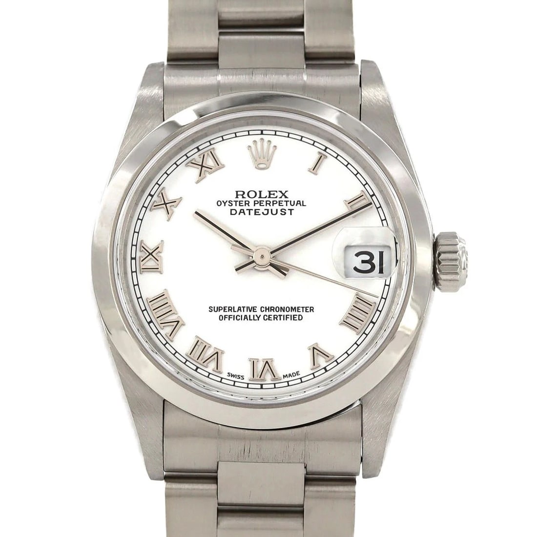 ROLEX DATEJUST STAINLESS STEEL MECHANICAL AUTOMATIC WATCH: Rolex Datejust Stainless Steel Mechanical Automatic Watch Brand: ROLEx Type/Style: Wrist watch Material: Case: Stainless Steel Breath: Stainless Steel Color: Dial color: White/Roman Size: Case