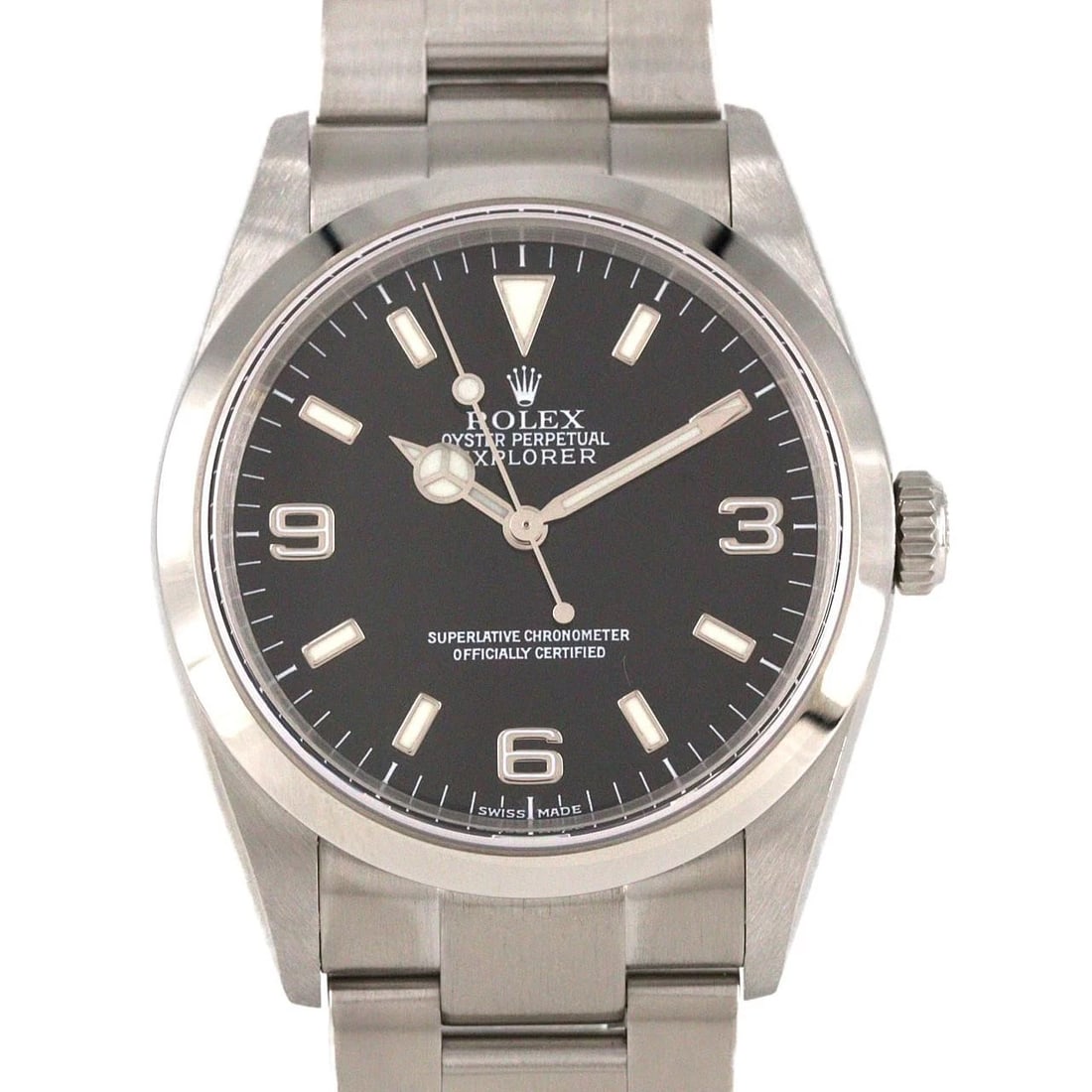 ROLEX EXPLORER STAINLESS STEEL MECHANICAL AUTOMATIC WATCH: Rolex Explorer Stainless Steel Mechanical Automatic Watch Brand: ROLEx Type/Style: Wrist watch Material: Case: Stainless Steel Breath: Stainless Steel Color: Dial color: Black Size: Case diameter: