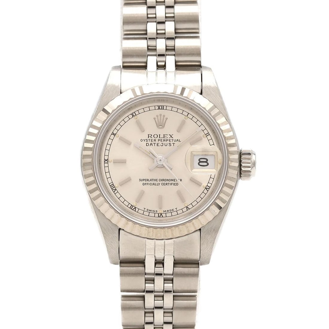 ROLEX DATEJUST SSXWG MECHANICAL AUTOMATIC WATCH: Rolex Datejust SSxWG Mechanical Automatic Watch Brand: ROLEx Type/Style: Wrist watch Material: Case: Stainless steel x white gold Bracelet: Stainless steel Color: Dial Color: Silver Size: Case