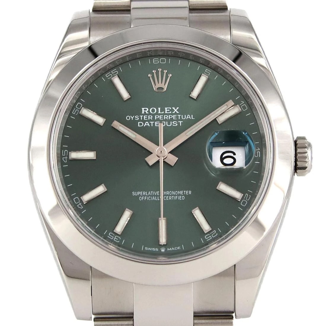 ROLEX DATEJUST STAINLESS STEEL MECHANICAL AUTOMATIC WATCH: Rolex Datejust Stainless Steel Mechanical Automatic Watch Brand: ROLEx Type/Style: Wrist watch Material: Case: Stainless Steel Breath: Stainless Steel Color: Dial color: Mint green Size: Case
