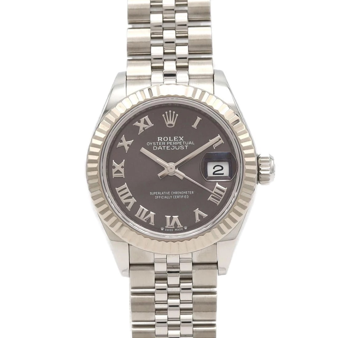 ROLEX DATEJUST SSXWG MECHANICAL AUTOMATIC WATCH: Rolex Datejust SSxWG Mechanical Automatic Watch Brand: ROLEx Type/Style: Wrist watch Material: Case: Stainless steel x white gold Bracelet: Stainless steel Color: Dial color: Dark gray/Roman Size: Cas
