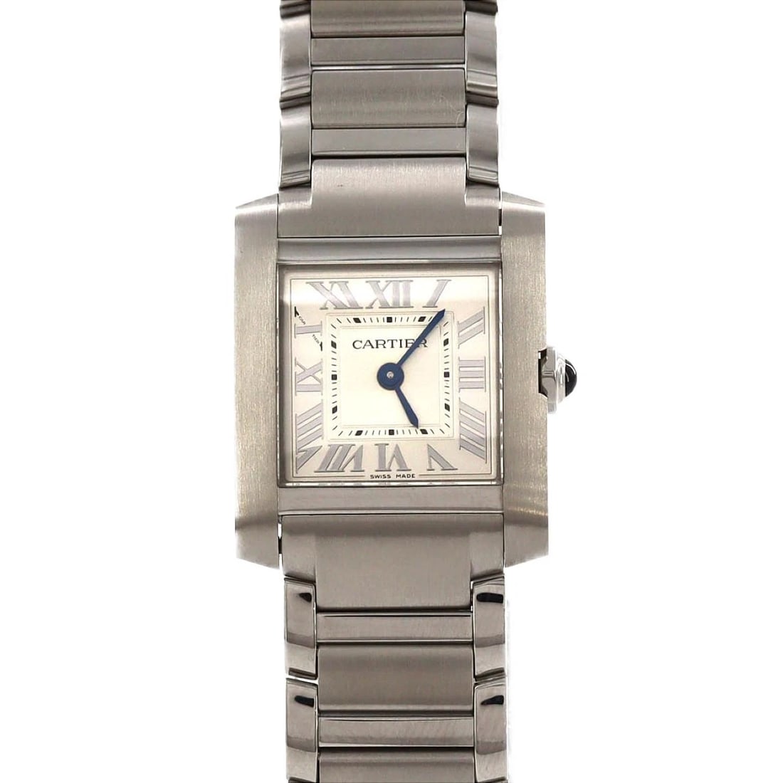 CARTIER TANK FRANCAISE SM STAINLESS STEEL QUARTZ WATCH (1 of 4)