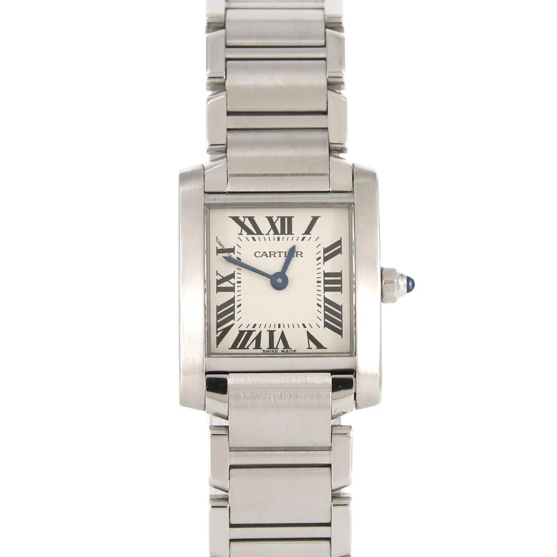 CARTIER TANK FRANCAISE SM STAINLESS STEEL QUARTZ WATCH: Cartier Tank Francaise SM Stainless Steel Quartz Watch Brand: CARTIER Type/Style: Wrist watch Material: Case: Stainless Steel Breath: Stainless Steel Color: Dial color: Silver/Roman Size: Case diamete
