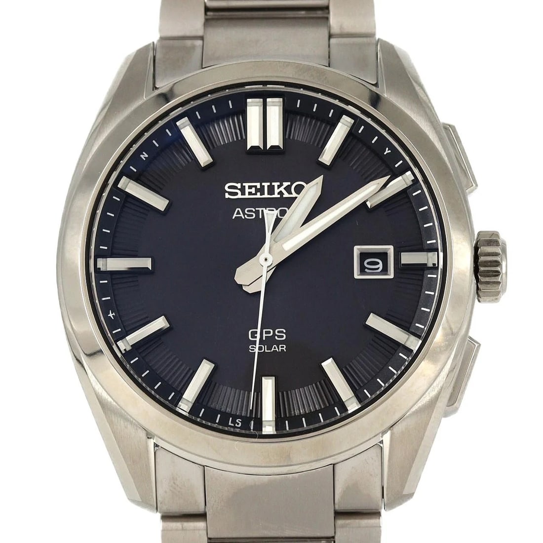SEIKO ASTRON GPS RADIO-CONTROLLED WATCH TI WATCH: Seiko Astron GPS Radio-Controlled Watch TI Watch Brand: SEIKO Type/Style: Wrist watch Material: Case: Titanium Bracelet: Titanium Color: Dial Color: Black Size: Case diameter: Approx. 41 mm Max wrist