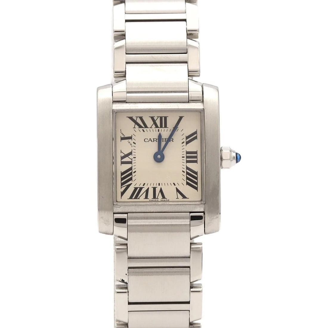 CARTIER TANK FRANCAISE SM STAINLESS STEEL QUARTZ WATCH: Cartier Tank Francaise SM Stainless Steel Quartz Watch Brand: CARTIER Type/Style: Wrist watch Material: Case: Stainless Steel Breath: Stainless Steel Color: Dial color: Silver/Roman Size: Case