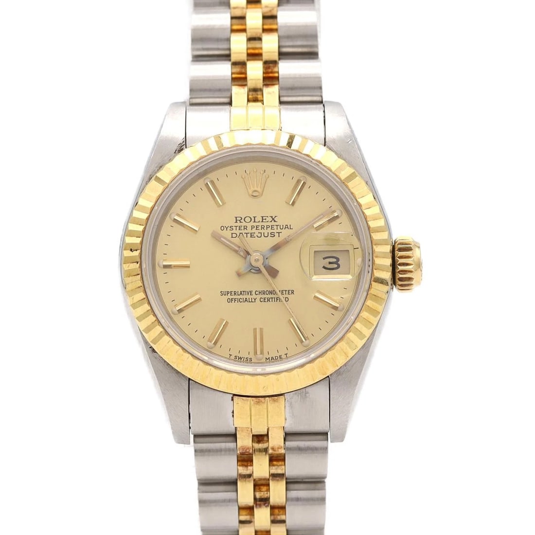 ROLEX DATEJUST SSXYG MECHANICAL WATCH: Rolex Datejust SSxYG Mechanical Watch Brand: ROLEx Type/Style: Wrist watch Material: Case: Stainless steel x yellow gold Bracelet: Stainless steel x yellow gold Color: Dial color: Gold Size: Case