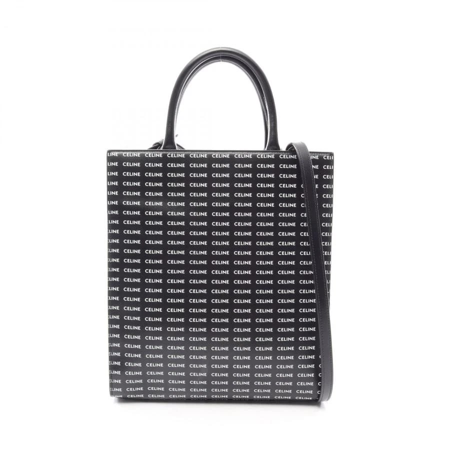 CELINE BAG: SMALL VERTICAL CABAS TRIOMPHE BLACK: CELINE Bag: Small Vertical Cabas Triomphe Black Brand: CELINE Type/Style: Tote Material: Exterior Material Canvas Color: Exterior Color Black Size: (approx. W11.0 ? H12.8 ? D3.1 inch) Accessories: