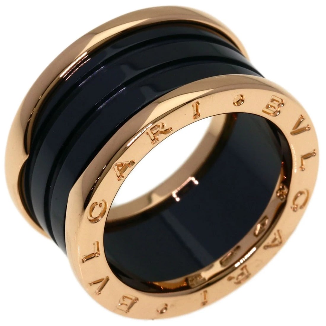 BVLGARI B.ZERO1 CERAMIC RING K18 PINK GOLD: BVLGARI B.zero1 Ceramic Ring K18 Pink Gold Brand: BVLGARI Type/Style: Ring Material: K18 Pink Gold, Color: Gold Size: 6.5(US) Accessories: None Accessories Notice: When purchasing pre-owne