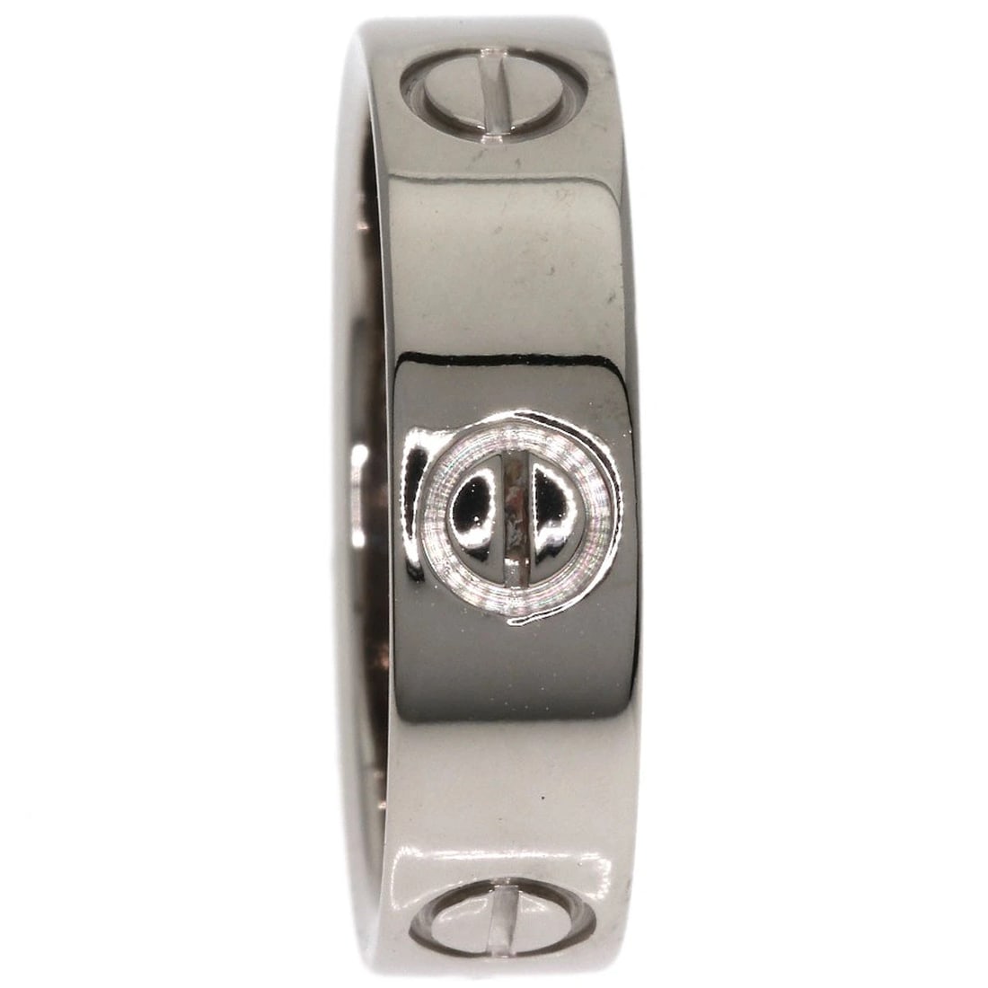 CARTIER LOVE RING RING K18 WHITE GOLD: CARTIER love ring Ring K18 White Gold Brand: CARTIER Type/Style: Ring Material: K18 White Gold, Color: Silver Size: 7.75(US) Accessories: None Accessories Notice: When purchasing pre-owned