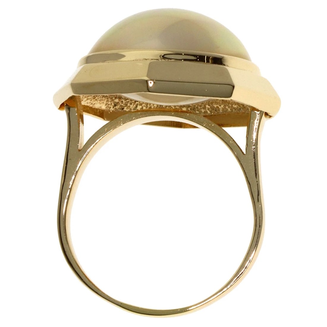 TASAKI MABE PEARL PEARL RING K14 YELLOW GOLD (1 of 3)
