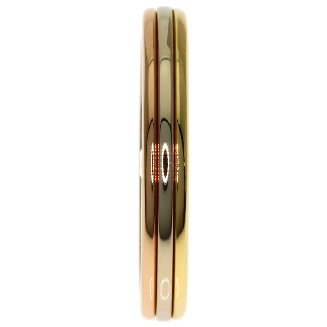CARTIER THREE COLORS RING K18 YELLOW GOLD K18 WHITE GOLD: CARTIER Three colors Ring K18 Yellow Gold K18 White Gold Brand: CARTIER Type/Style: Ring Material: K18 Yellow Gold/K18 White Gold/18K Pink Gold, Color: Gold Size: 6.25(US) Accessories: None