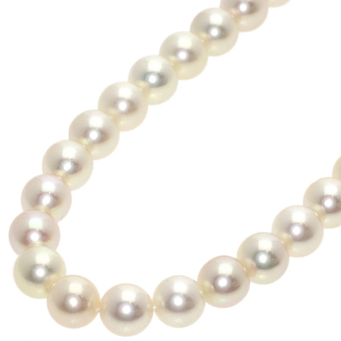 MIKIMOTO PEARL NECKLACE K14 YELLOW GOLD: MIKIMOTO Pearl Necklace K14 Yellow Gold Brand: MIKIMOTO Type/Style: Necklace Material: K14 Yellow Gold, Main Stone Pearl Color: white Size: Stone Size:0.3inch/6.4-6.9mm Chain Length:43.3inch/110cm