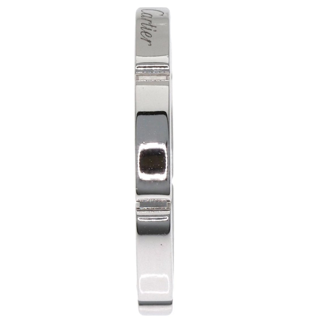 CARTIER RING K18 WHITE GOLD: CARTIER Ring K18 White Gold Brand: CARTIER Type/Style: Ring Material: K18 White Gold, Color: Silver Size: 7.75(US) Accessories: None Accessories Notice: When purchasing pre-owned goods, pl