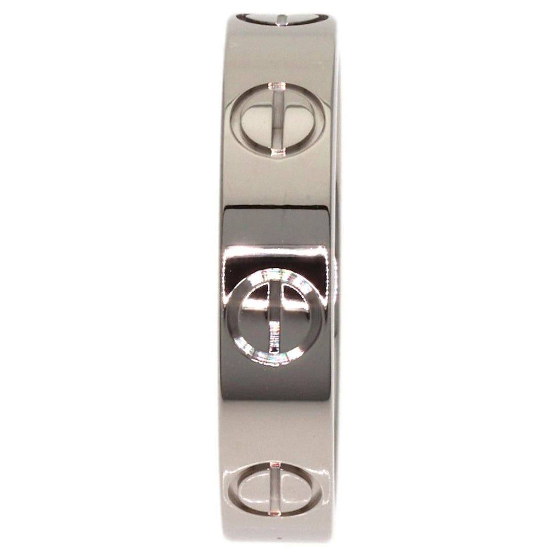 CARTIER RING K18 WHITE GOLD: CARTIER Ring K18 White Gold Brand: CARTIER Type/Style: Ring Material: K18 White Gold, Color: Silver Size: 3.25(US) Accessories: None Accessories Notice: When purchasing pre-owned goods, pl