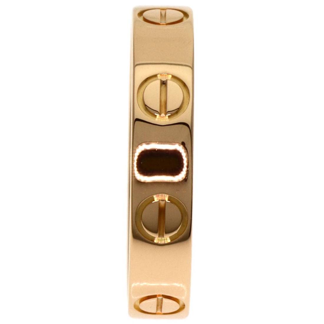 CARTIER MINI LOVE RING K18 PINK GOLD: CARTIER mini love Ring K18 Pink Gold Brand: CARTIER Type/Style: Ring Material: K18 Pink Gold, Color: Gold Size: 5(US) Accessories: None Accessories Notice: When purchasing pre-owned goods,