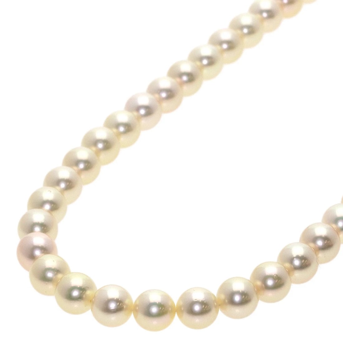 MIKIMOTO PEARL PEARL LONG NECKLACE K14 WHITE GOLD: MIKIMOTO Pearl Pearl Long Necklace K14 White Gold Brand: MIKIMOTO Type/Style: Necklace Material: K14 White Gold, Main Stone Pearl Color: white Size: Stone Size:0.3inch/7.5-7.8mm Chain Length:29.5inch/