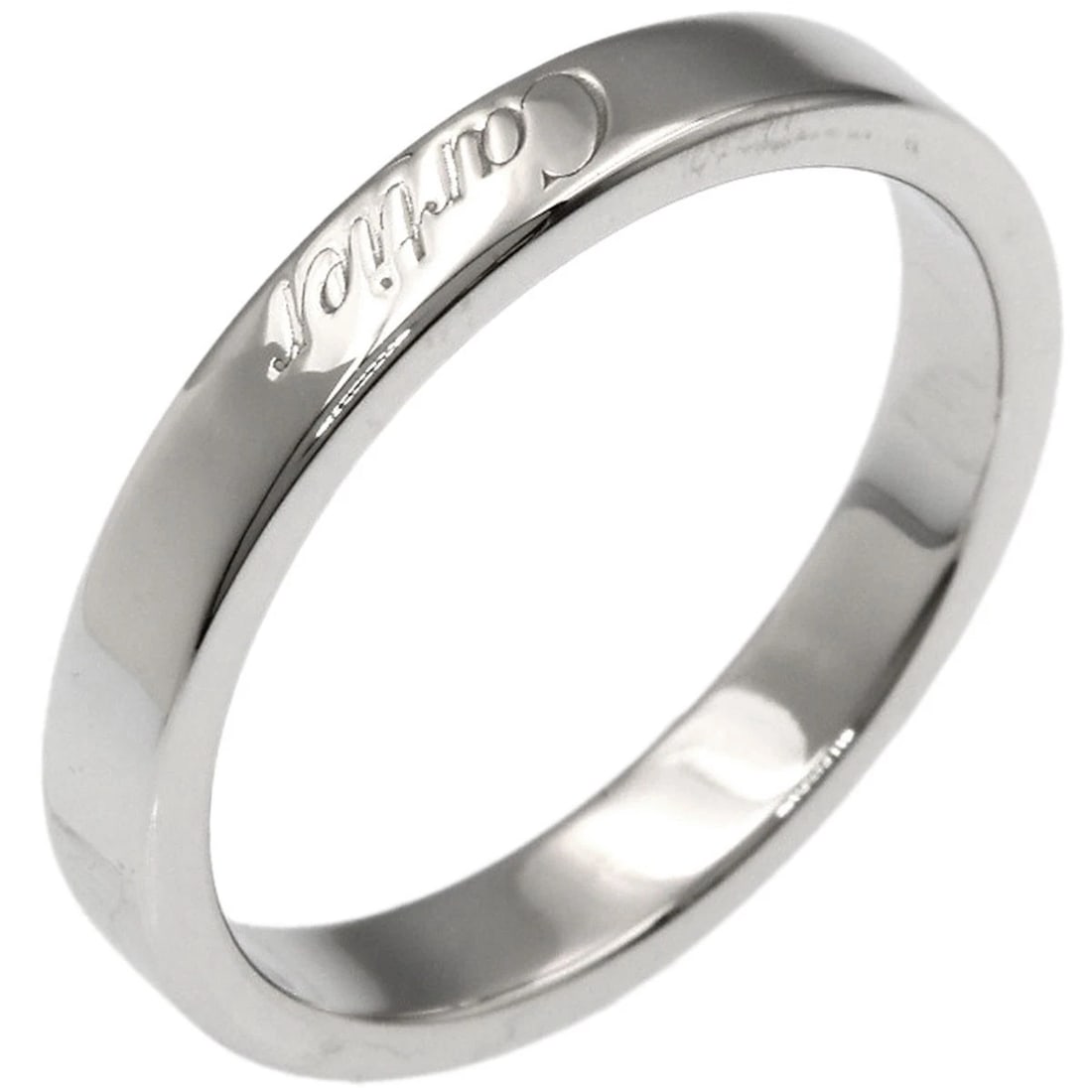 CARTIER FLAT RING PLATINUM PT950 - 2