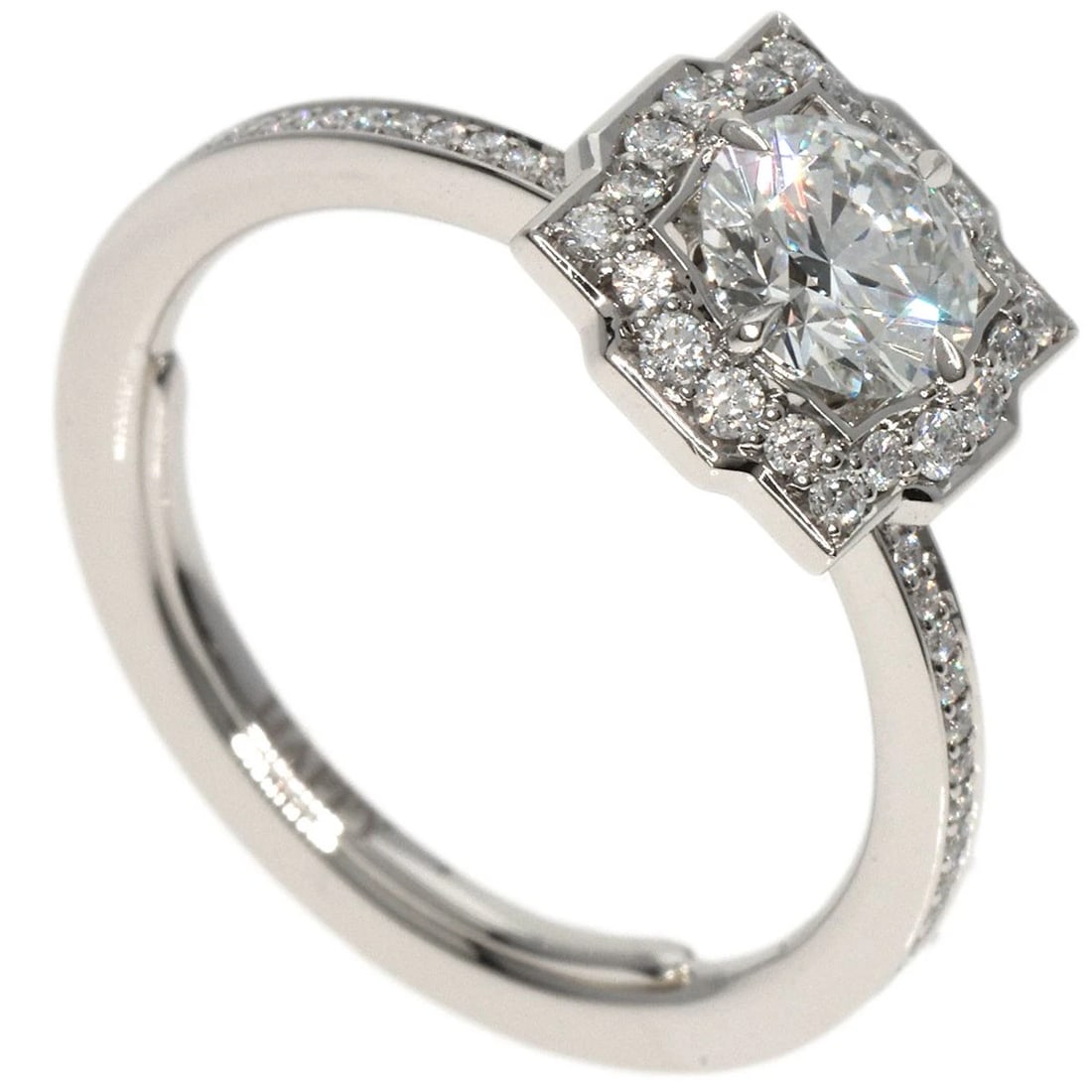 HARRY WINSTON DIAMOND RING PLATINUM PT950: HARRY WINSTON Diamond Ring Platinum PT950 Brand: HARRY WINSTON Type/Style: Ring Material: Platinum PT950, Main Stone Natural Color: Silver Size: 3.5(US) Accessories: None Accessories Notic