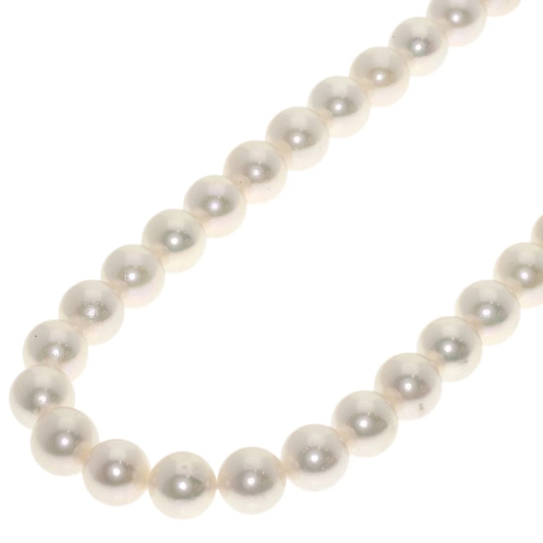 TASAKI PEARL PEARL NECKLACE SILVER: TASAKI Pearl Pearl Necklace Silver Brand: TASAKI Type/Style: Necklace Material: Silver, Color: white Size: Stone Size:0.3inch/6.5-6.8mm Chain Length:16.1inch/41cm Accessories: None Accesso