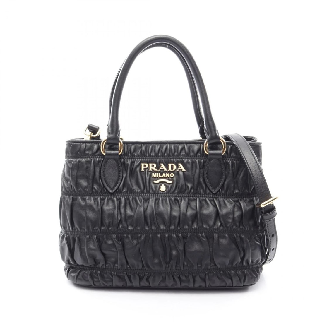 PRADA TESSUTO SOFT CA SHOULDER CROSSBODY HANDBAG: PRADA TESSUTO SOFT CA shoulder crossbody Handbag Brand: PRADA Type/Style: Handbag Material: leather Color: Black?ish colors Size: (H:7.5inch x W:9.6inch x D:5.7inch) Accessories: None Acce