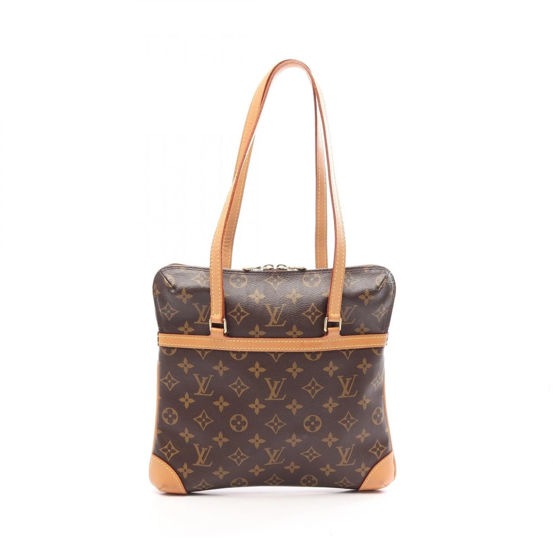 LOUIS VUITTON COUSIN GM SHOULDER BAG MONOGRAM CANVAS LEATHER: LOUIS VUITTON Cousin GM Shoulder Bag Monogram canvas leather Brand: LOUIS VUITTON Type/Style: Shoulder Bag Material: Monogram ? PVC coated canvas ? leather Color: Brown?ish colors Size: (H:10.2inch x 