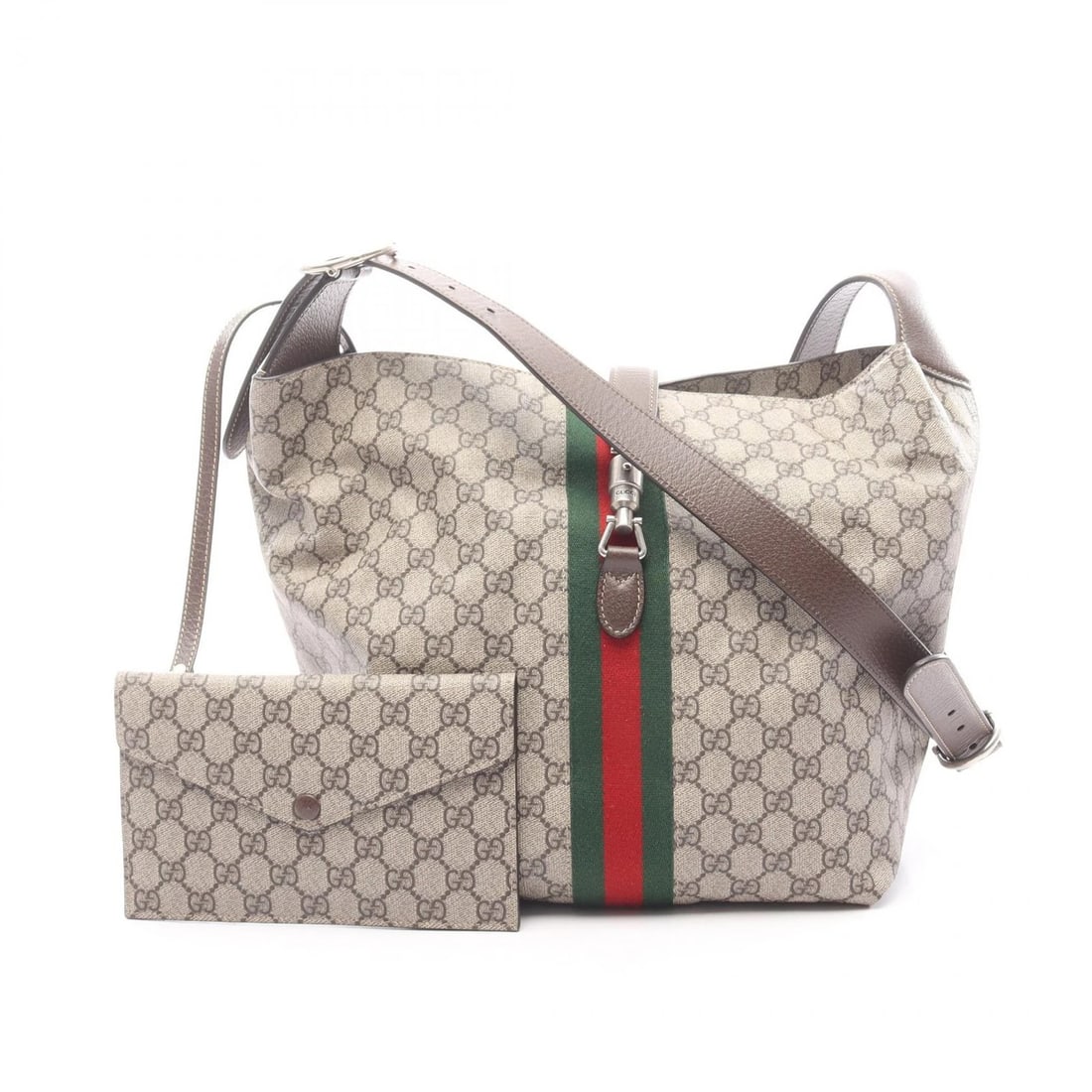 GUCCI JACKIE 1961 MEDIUM CROSSBODY SHOULDER BAG: GUCCI Jackie 1961 Medium Crossbody Shoulder Bag Brand: GUCCI Type/Style: Shoulder Bag Material: PVC coated canvas ? leather Color: Beige?ish colors ? Brown?ish colors ? Multicolor?ish colors Size: (H: