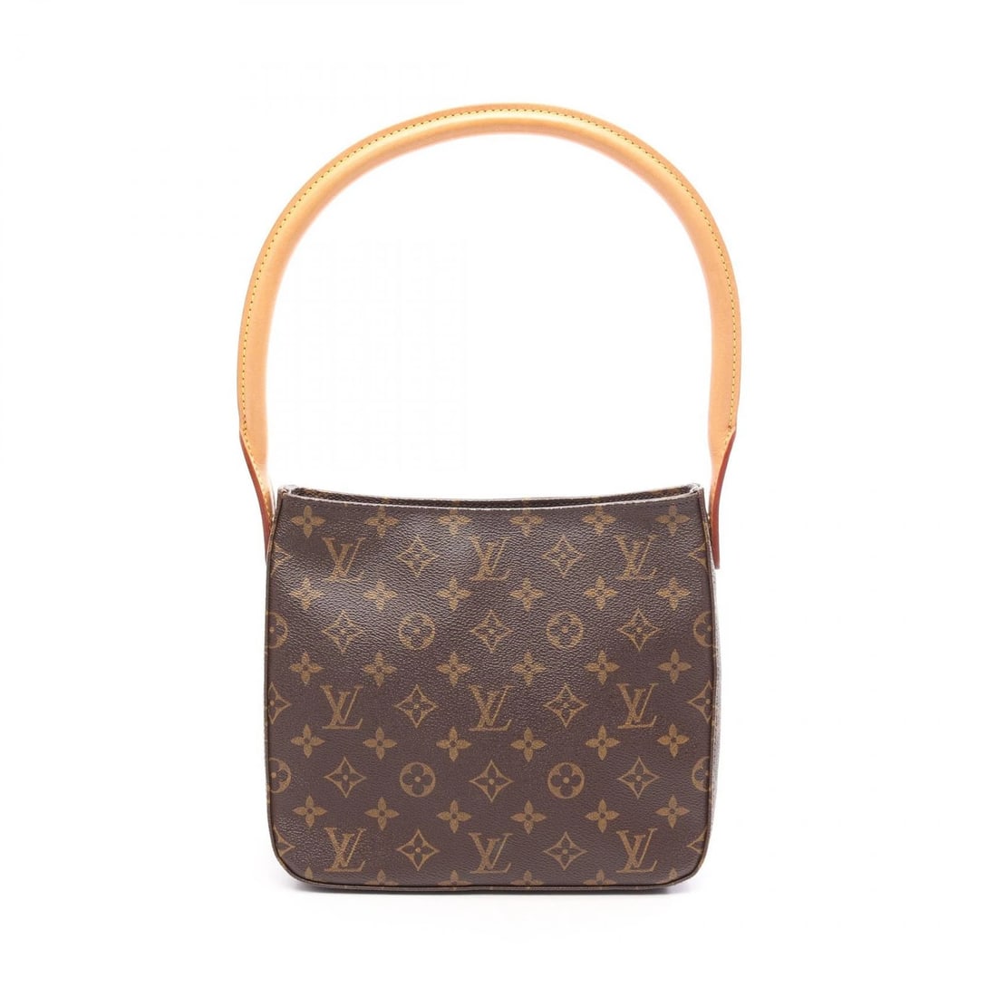 LOUIS VUITTON LOOPING MM SHOULDER HANDBAG: LOUIS VUITTON Looping MM Shoulder Handbag Brand: LOUIS VUITTON Type/Style: Shoulder Bag Material: Monogram ? PVC coated canvas ? leather Color: Brown?ish colors Size: (H:8.3inch x W:9.4inch x D:3.9inc