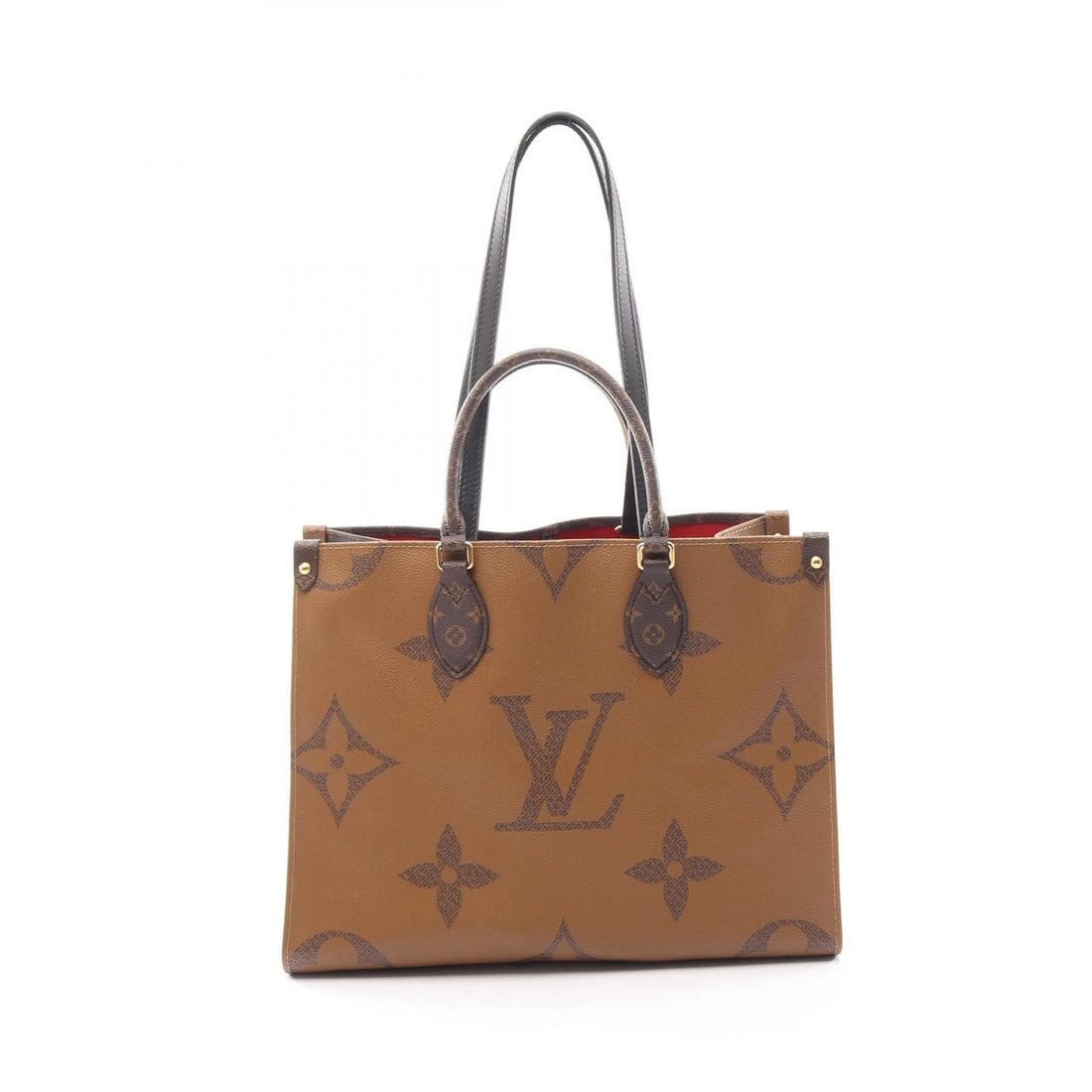 LOUIS VUITTON SHOULDER TOTE BAG MONOGRAM GIANT REVERSE: LOUIS VUITTON Shoulder Tote Bag Monogram Giant Reverse Brand: LOUIS VUITTON Type/Style: Tote Bag Material: Monogram / Giant Reverse ? PVC coated canvas ? leather Color: Beige / Brown?ish colors ? Beig
