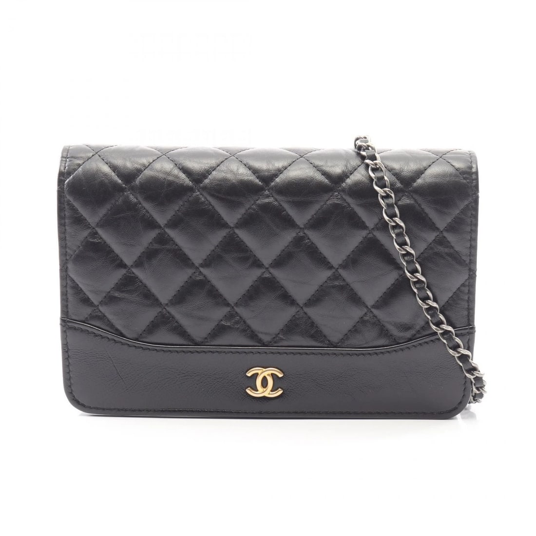 CHANEL GABRIELLE DE CHANEL CHAIN CROSSBODY SHOULDER BAG: CHANEL Gabrielle de Chanel chain crossbody Shoulder Bag Brand: CHANEL Type/Style: Shoulder Bag Material: leather ? Shiny calfskin Color: Black?ish colors Size: (H:4.7inch x W:7.5inch x D:1.2inch)