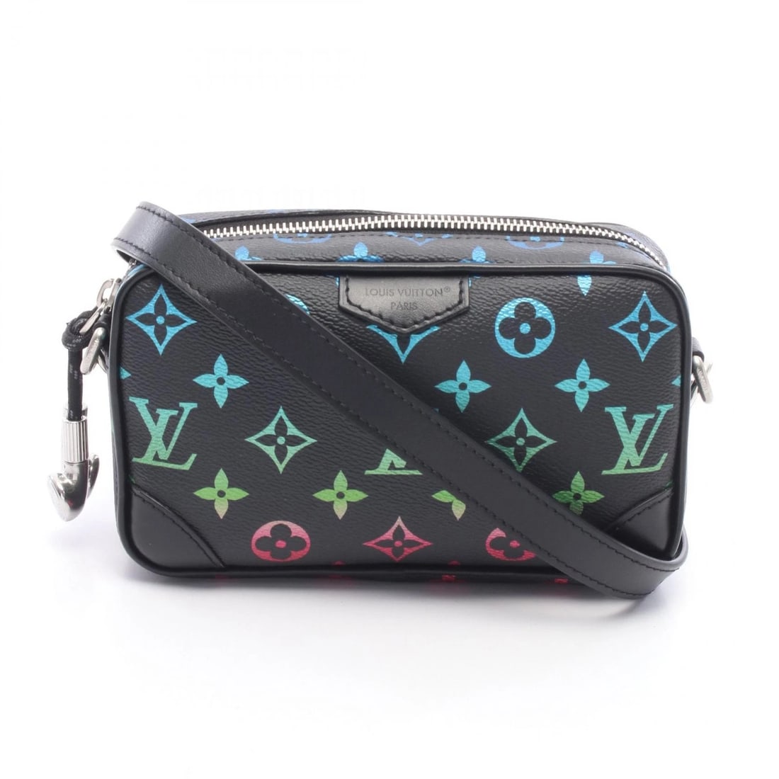 LOUIS VUITTON WEARABLE WALLET SHOULDER CROSSBODY BAG: LOUIS VUITTON Wearable Wallet Shoulder Crossbody Bag Brand: LOUIS VUITTON Type/Style: Shoulder Bag Material: PVC coated canvas ? leather ? Monogram Iridescent Color: Black?ish colors ? Multicolor?ish