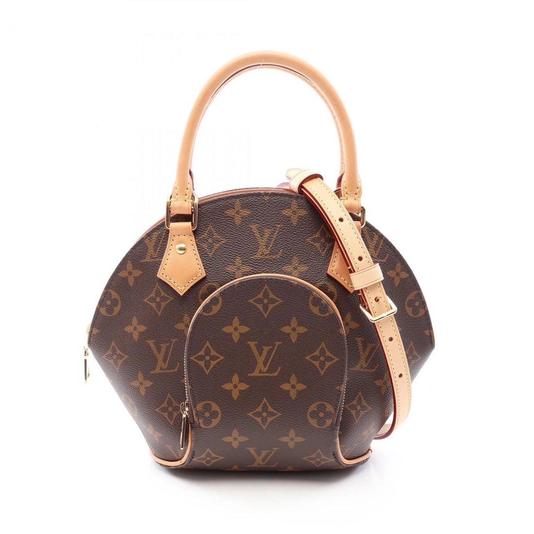 LOUIS VUITTON ELLIPSE PM SHOULDER HANDBAG: LOUIS VUITTON Ellipse PM Shoulder Handbag Brand: LOUIS VUITTON Type/Style: Handbag Material: Monogram ? PVC coated canvas ? leather Color: Brown?ish colors Size: (H:8.7inch x W:6.7inch x D:3.1inch)