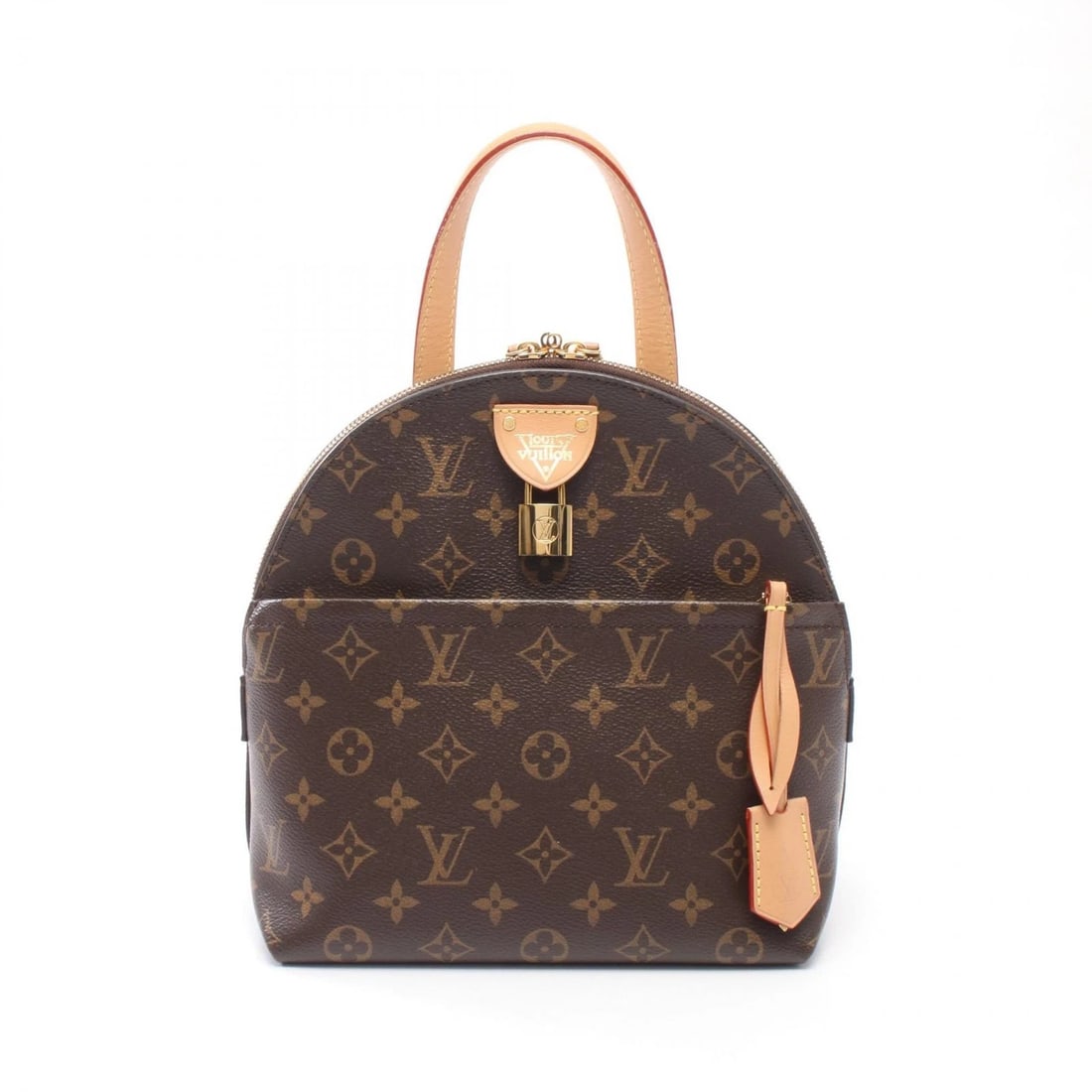 LOUIS VUITTON MOON BACKPACK RUCKSACK HANDBAG: LOUIS VUITTON Moon Backpack Rucksack Handbag Brand: LOUIS VUITTON Type/Style: Rucksack Backpack Material: Monogram ? PVC coated canvas ? leather Color: Brown?ish colors Size: (H:9.4inch x W:8.7inch x 