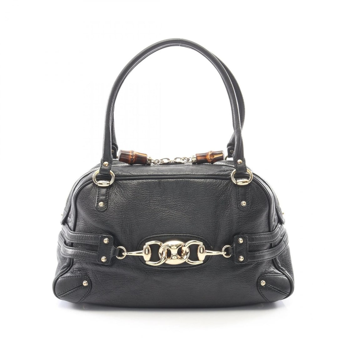 GUCCI BAMBOO HORSEBIT SHOULDER HANDBAG (1 of 3)