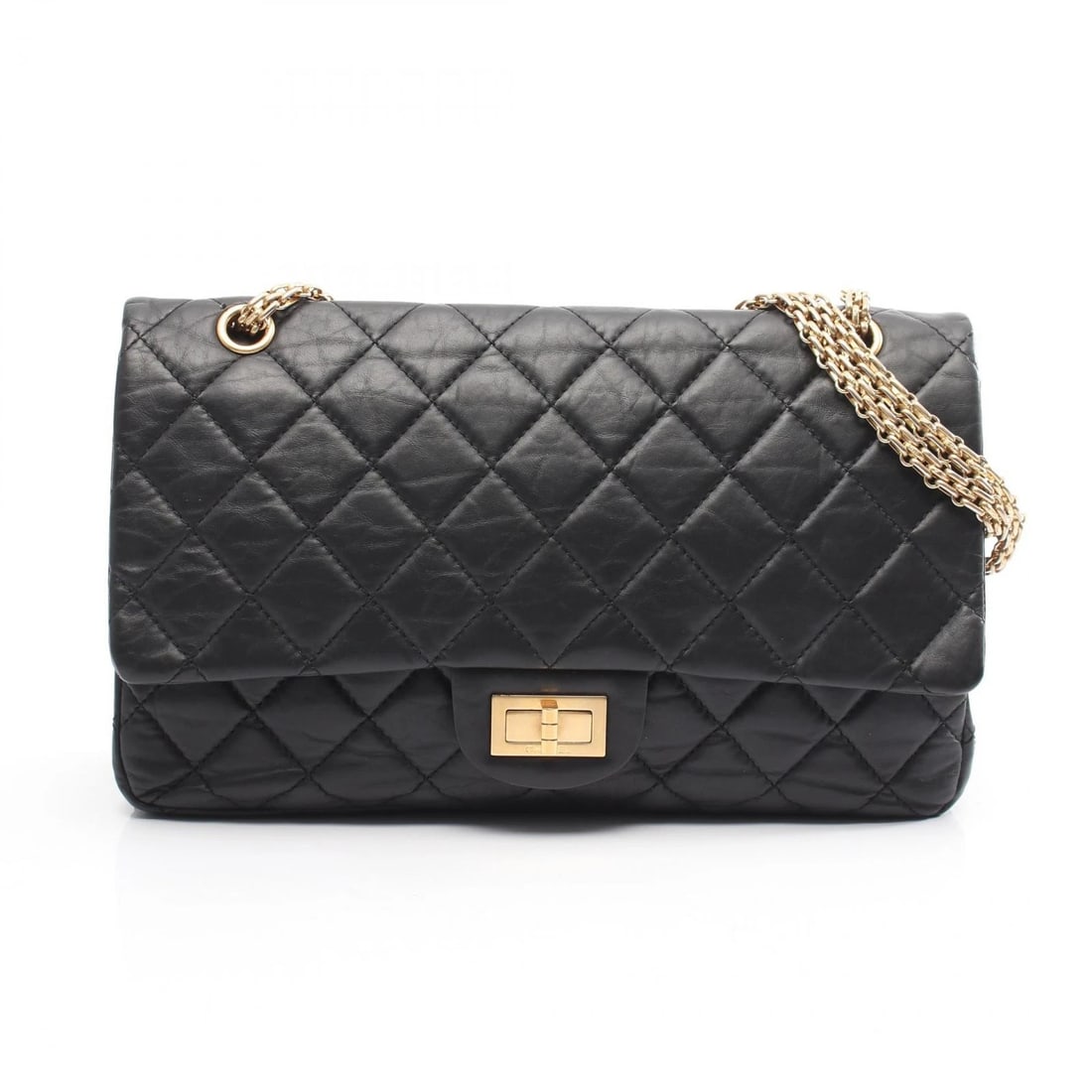 CHANEL MATELASSE MAXI W FLAP CHAIN SHOULDER HANDBAG: CHANEL Matelasse Maxi W Flap Chain Shoulder Handbag Brand: CHANEL Type/Style: Shoulder Bag Material: Calfskin (cowhide) Color: Black?ish colors Size: (H:7.5inch x W:12.2inch x D:3.5inch) Accessori