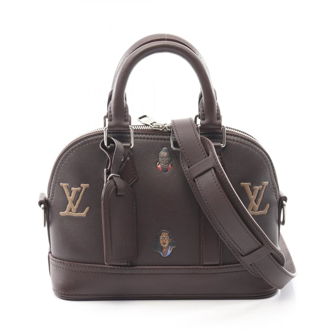 LOUIS VUITTON ALMA 25 HENRY TAYLOR SHOULDER CROSSBODY: LOUIS VUITTON Alma 25 Henry Taylor Shoulder Crossbody Brand: LOUIS VUITTON Type/Style: Handbag Material: leather Color: Brown?ish colors ? Multicolor?ish colors Size: (H:7.5inch x W:10.2inch x