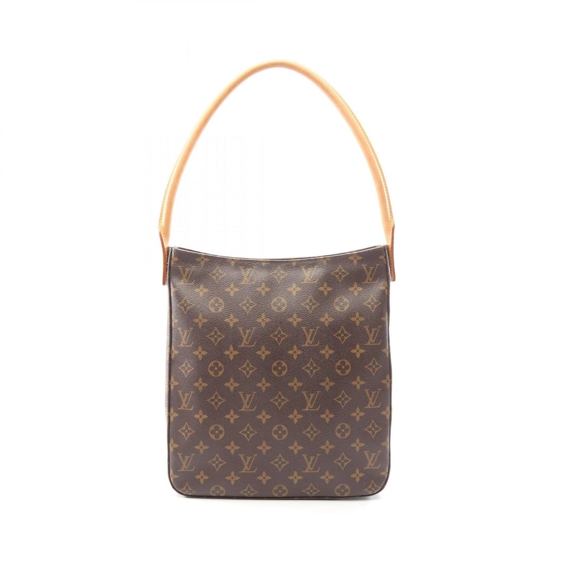 LOUIS VUITTON LOOPING GM SHOULDER BAG: LOUIS VUITTON Looping GM Shoulder Bag Brand: LOUIS VUITTON Type/Style: Shoulder Bag Material: Monogram ? PVC coated canvas ? leather Color: Brown?ish colors Size: (H:12.2inch x W:11.2inch x D:4.3inch)