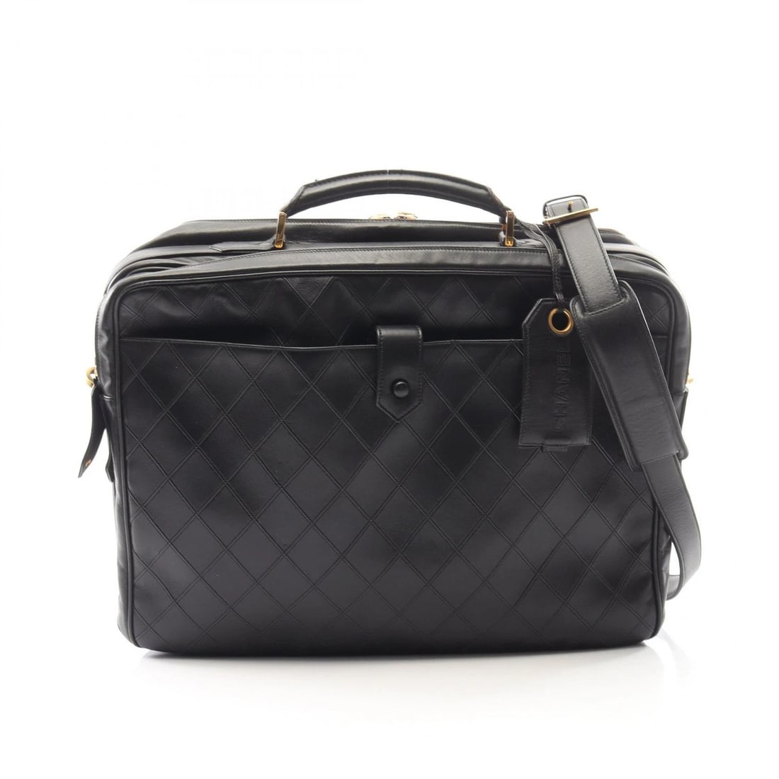CHANEL BICOLORE 2WAY CROSSBODY BUSINESS BAG: CHANEL Bicolore 2WAY Crossbody Business bag Brand: CHANEL Type/Style: Business bag Material: Lambskin (sheep leather) Color: Black?ish colors Size: (H:13.4inch x W:17.3inch x D:2.0inch) Accessorie