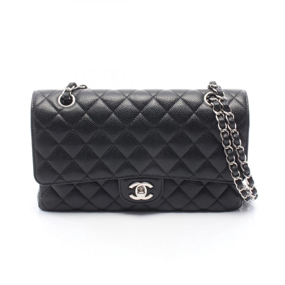 CHANEL MATELASSE W FLAP CHAIN SHOULDER BAG: CHANEL Matelasse W flap chain Shoulder Bag Brand: CHANEL Type/Style: Shoulder Bag Material: Grained Calfskin leather Color: Black?ish colors Size: (H:6.3inch x W:9.8inch x D:2.6inch) Accessories: