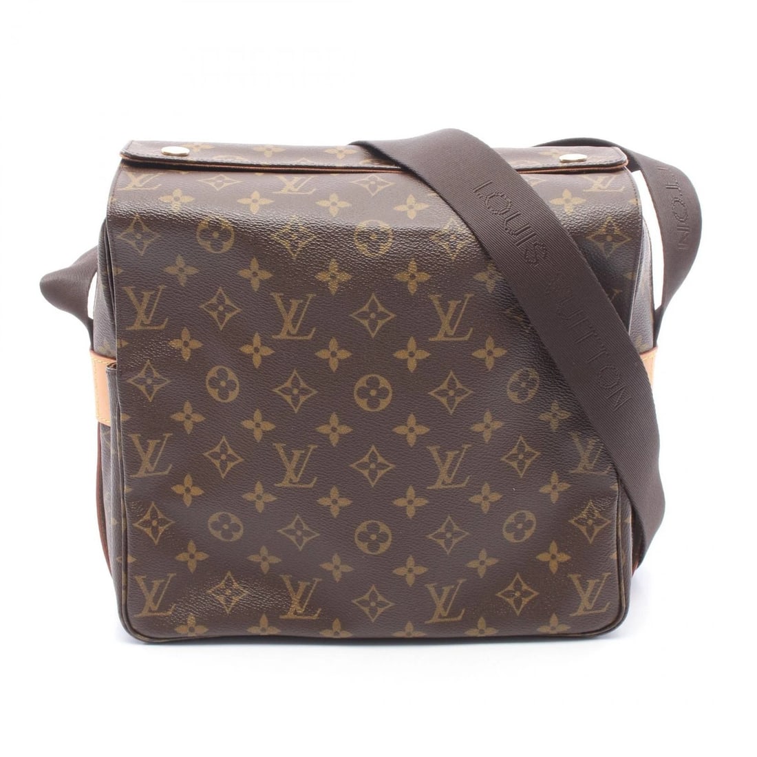 LOUIS VUITTON NAVIGLIO CROSSBODY SHOULDER BAG: LOUIS VUITTON Naviglio crossbody Shoulder Bag Brand: LOUIS VUITTON Type/Style: Shoulder Bag Material: Monogram ? PVC coated canvas ? leather Color: Brown?ish colors Size: (H:11.0inch x W:9.6inch x D:2