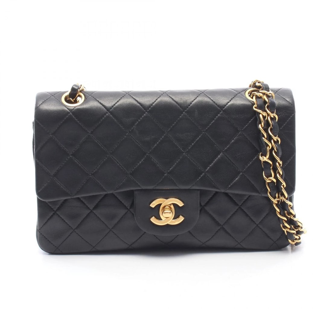 CHANEL MATELASSE W FLAP CHAIN SHOULDER BAG: CHANEL Matelasse W flap Chain Shoulder Bag Brand: CHANEL Type/Style: Shoulder Bag Material: Lambskin (sheep leather) Color: Black?ish colors Size: (H:5.5inch x W:9.1inch x D:2.4inch) Accessories: