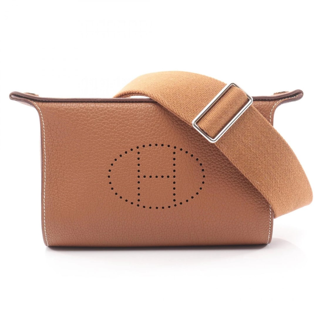 HERMES VIDE POSHE SHOULDER CROSSBODY BAG TOGO: HERMES Vide Poshe Shoulder Crossbody Bag Togo Brand: HERMES Type/Style: Shoulder Bag Material: Togo leather ? leather ? Togo leather Color: Gold / Brown?ish colors Size: (H:5.5inch x W:8.3inch x D:1.6