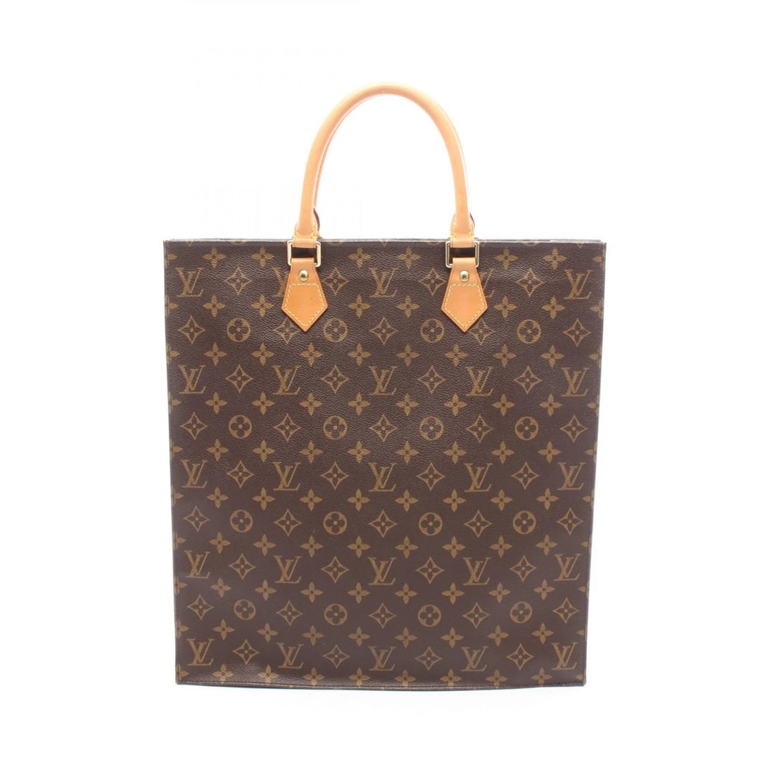 LOUIS VUITTON SAC PLAT TOTE HANDBAG MONOGRAM CANVAS: LOUIS VUITTON Sac Plat Tote Handbag Monogram canvas Brand: LOUIS VUITTON Type/Style: Tote Bag Material: Monogram ? PVC coated canvas ? leather Color: Brown?ish colors Size: (H:15.0inch x W:14.2inch x 
