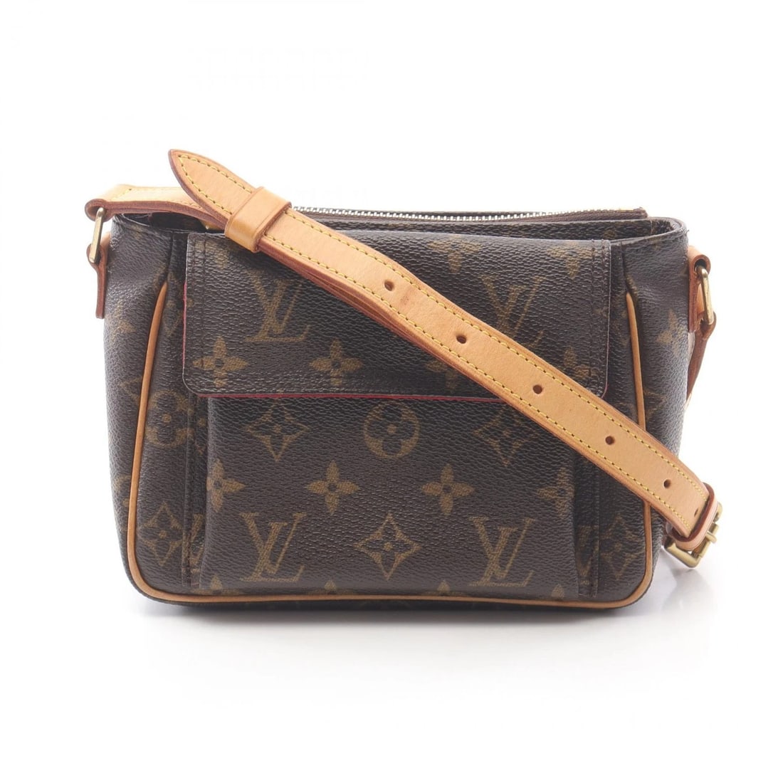 LOUIS VUITTON VIVACITE PM CROSSBODY SHOULDER BAG: LOUIS VUITTON Vivacite PM Crossbody Shoulder Bag Brand: LOUIS VUITTON Type/Style: Shoulder Bag Material: Monogram ? PVC coated canvas ? leather Color: Brown?ish colors Size: (H:5.1inch x W:7.1inch x D