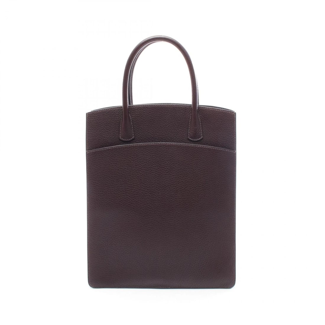 HERMES WHITE BATH UP TOTE BAG FJORD LEATHER BROWN: HERMES White bath up Tote Bag Fjord leather Brown Brand: HERMES Type/Style: Tote Bag Material: Fjord leather ? leather Color: Evennes / Brown?ish colors Size: (H:14.2inch x W:11.2inch x D:4.5inch)