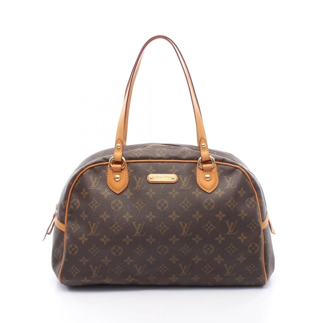 LOUIS VUITTON MONTORGUEIL GM SHOULDER BAG: LOUIS VUITTON Montorgueil GM Shoulder Bag Brand: LOUIS VUITTON Type/Style: Shoulder Bag Material: Monogram ? PVC coated canvas ? leather Color: Brown?ish colors Size: (H:9.8inch x W:15.0inch x D:6.7in